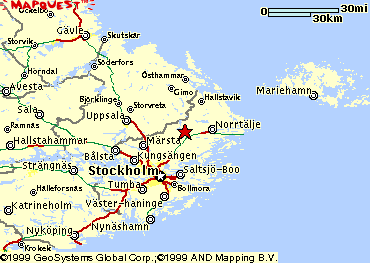 Map of Stockholm, Rimbo, Rånäs